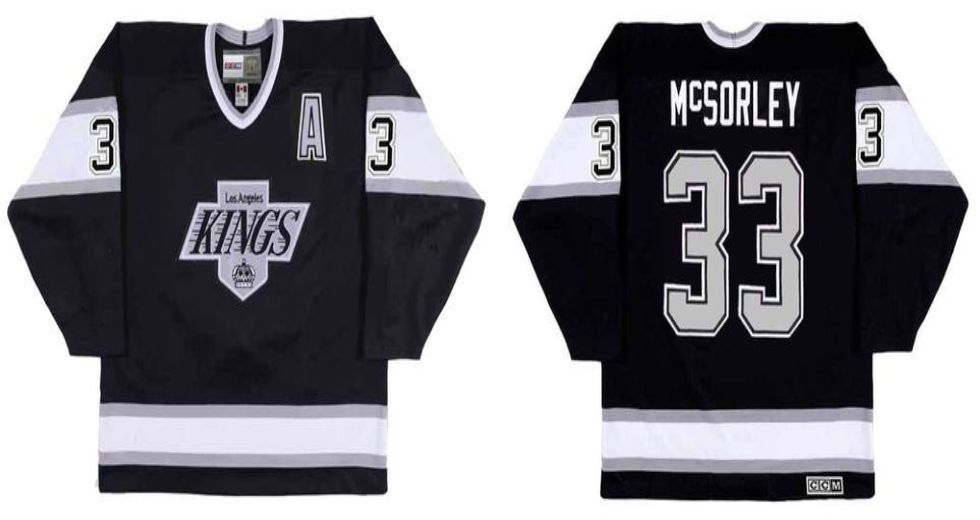 2019 Men Los Angeles Kings 33 Mcsorley Black CCM NHL jerseys